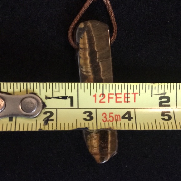 Tiger’s Eye Natural Stone Pendant Necklace - Picture 8 of 8